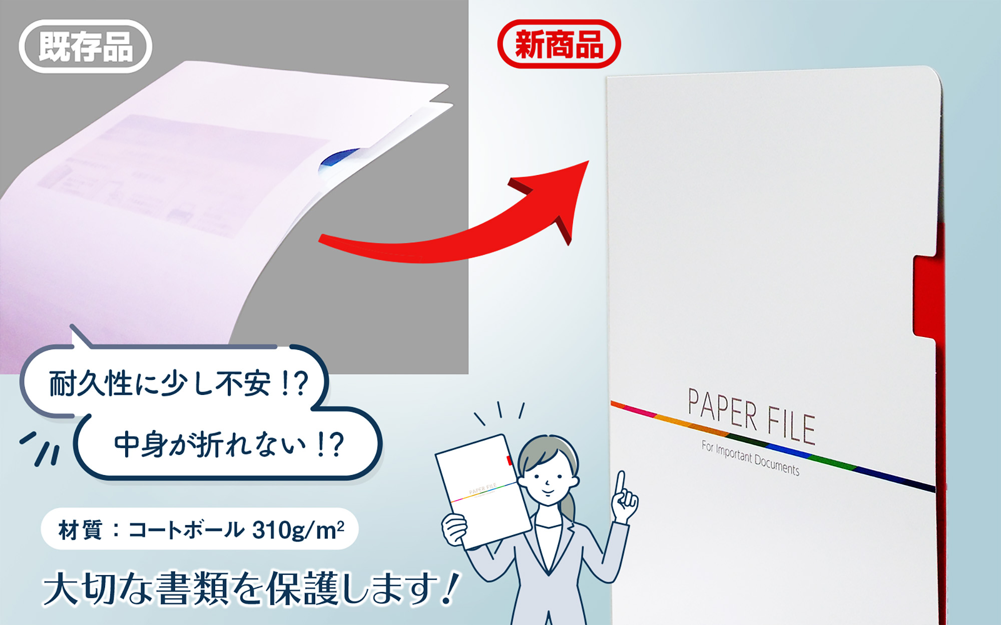 厚紙ペーパーファイルは大切な書類を保護します